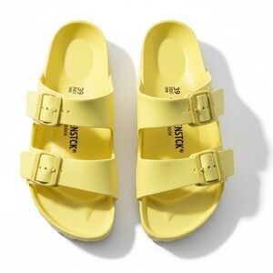 Birkenstock Arizona EVA Two-Strap Sandals Yellow Size 39 US 8 EUC